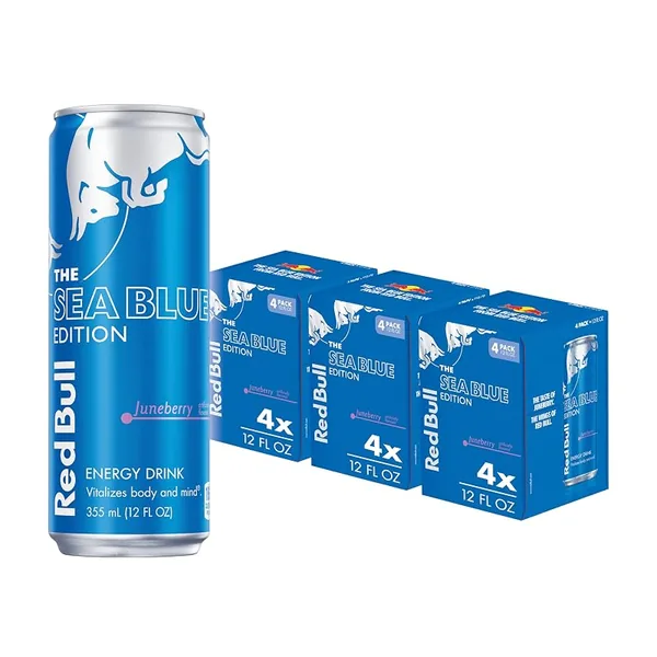 Red Bull Sea Blue Edition Juneberry Energy Drink 12 fl oz, 12-Pack