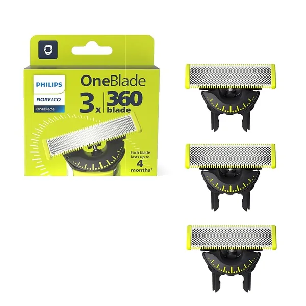 Philips Norelco OneBlade 360 Replacement Blades 3ct