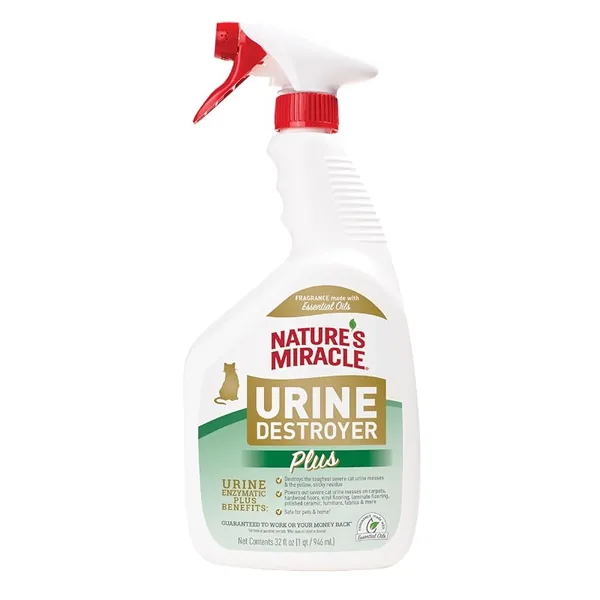 Nature's Miracle Cat Urine Destroyer Plus Enzymatic Cleaner 32 fl oz