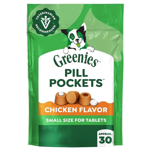Greenies Pill Pockets Small Dog Treats Chicken 30ct