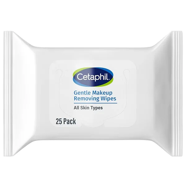 Cetaphil Gentle Makeup Remover Face Wipes Fragrance-Free 25ct
