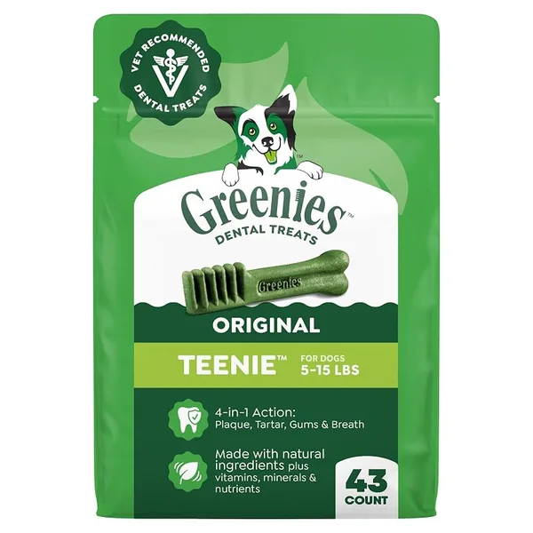 Greenies Teenie Original Dental Dog Treats 43ct