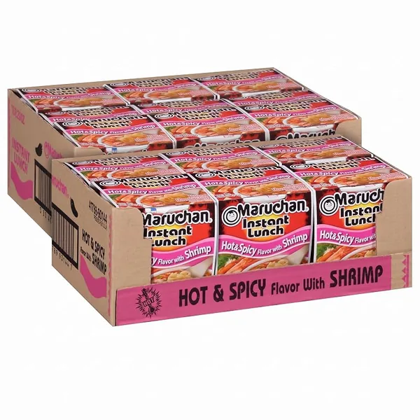 Maruchan Instant Lunch Hot & Spicy Shrimp Ramen 2.25oz, 24-Pack