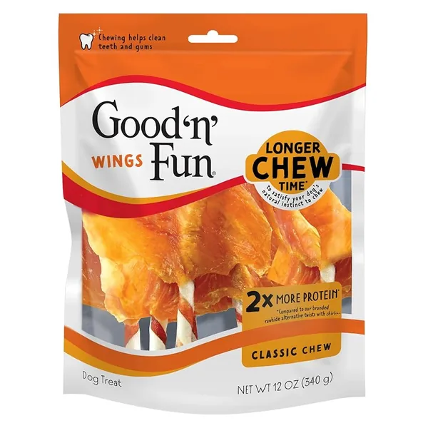 Good 'n' Fun Wings Dog Treats 12oz