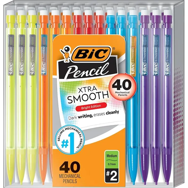 BIC Xtra Smooth Bright Mechanical Pencils 40ct