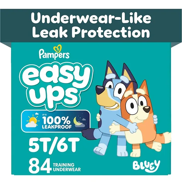 Pampers Easy Ups Training Pants Bluey Size 7 (5T-6T) 84ct