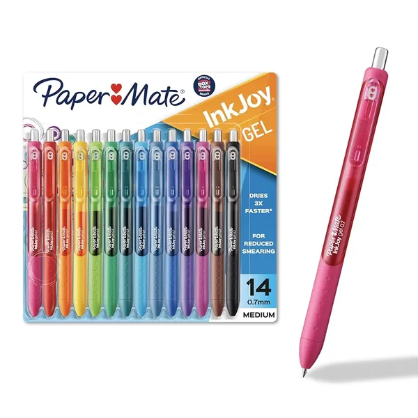 Paper Mate InkJoy Gel Pens Medium 0.7mm Assorted Colors 14ct