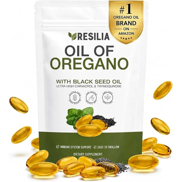 Resilia Oil of Oregano with Black Seed Oil Softgels 60ct