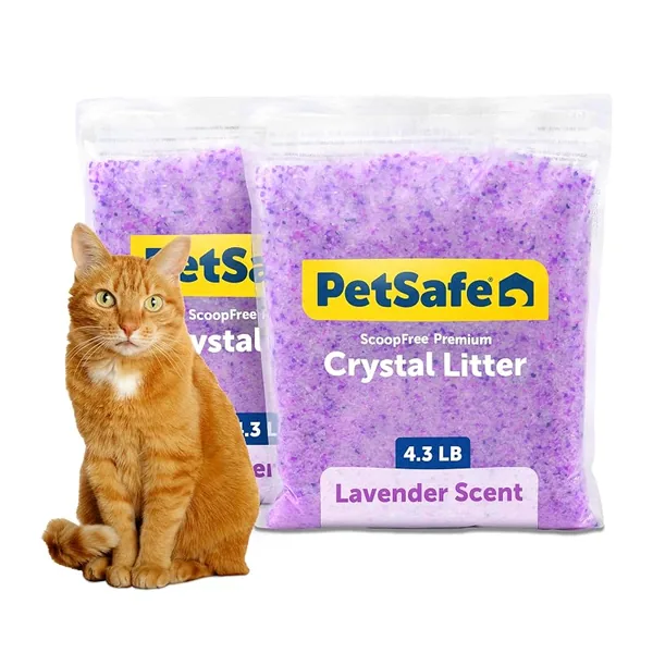 PetSafe ScoopFree Crystal Cat Litter Lavender, 2-Pack