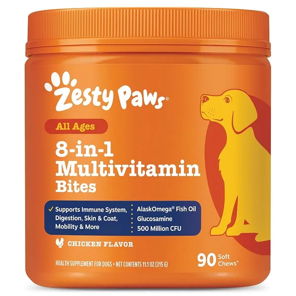Zesty Paws Multivitamin Chews for Dogs, Chicken 90ct