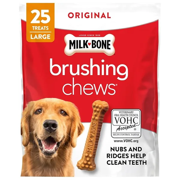 Milk-Bone Brushing Chews Large Daily Dental Dog Treats 33.7oz