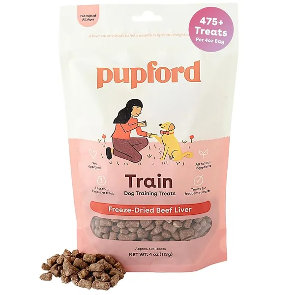 Pupford Freeze-Dried Dog Training Treats Beef Liver 4oz