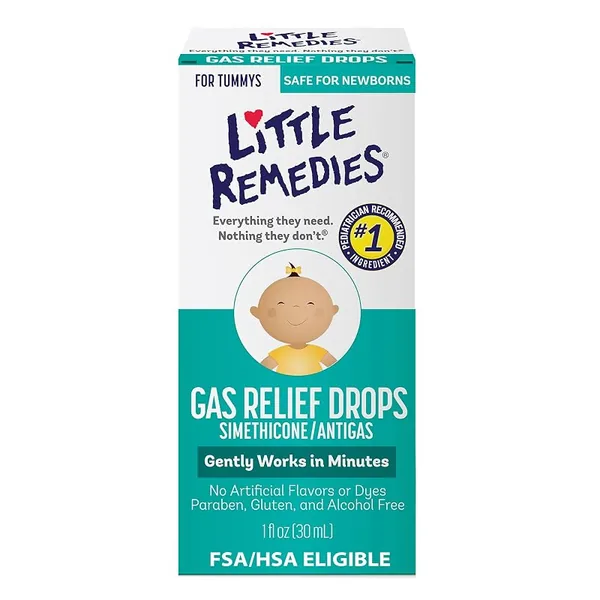 Little Remedies Newborn Gas Relief Drops Natural Berry 1 fl oz