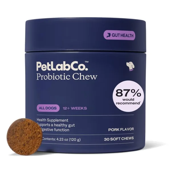 PetLab Co. Probiotic Chews for Dogs Pork 30ct