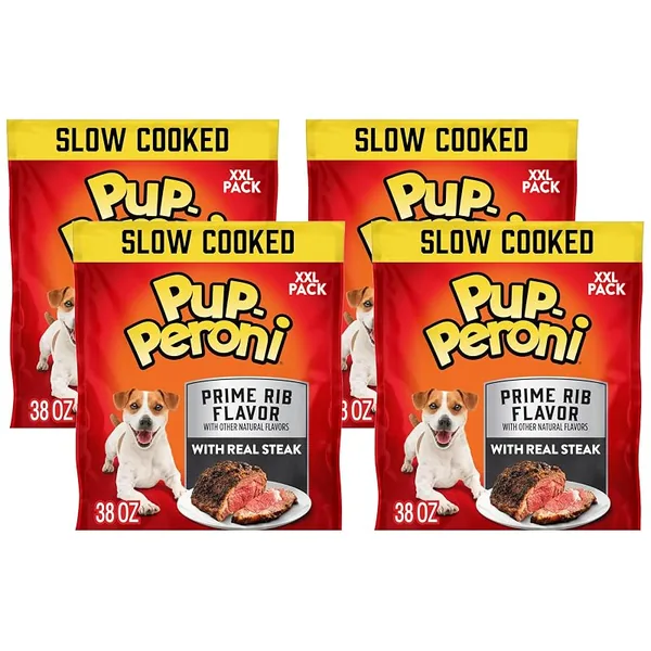 Pup-Peroni Prime Rib Flavor Dog Treats 38oz, 4-Pack