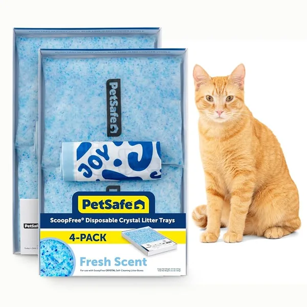 PetSafe ScoopFree Disposable Crystal Litter Trays Fresh Scent 4ct
