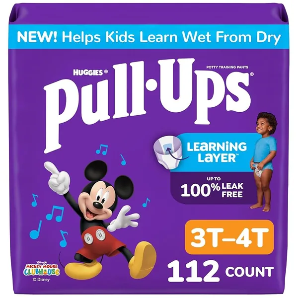 Pull-Ups Boys' Potty Training Pants Size 3T-4T 112ct