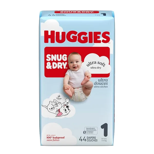 Huggies Snug & Dry Diapers Size 1 44ct