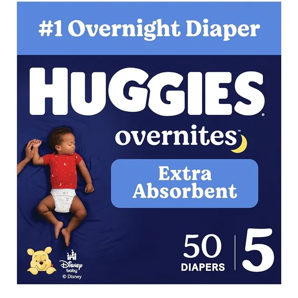 Huggies Overnites Diapers Size 5 50ct