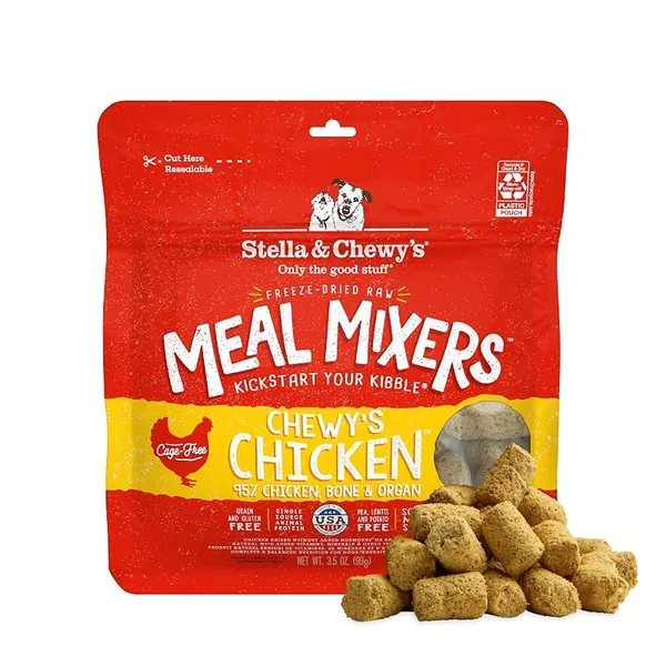 Stella & Chewy's Freeze-Dried Raw Chicken Meal Mixers Dog Food Topper 3.5oz