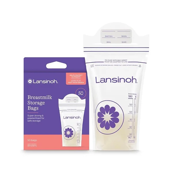 Lansinoh Breastmilk Storage Bags 6oz 50ct