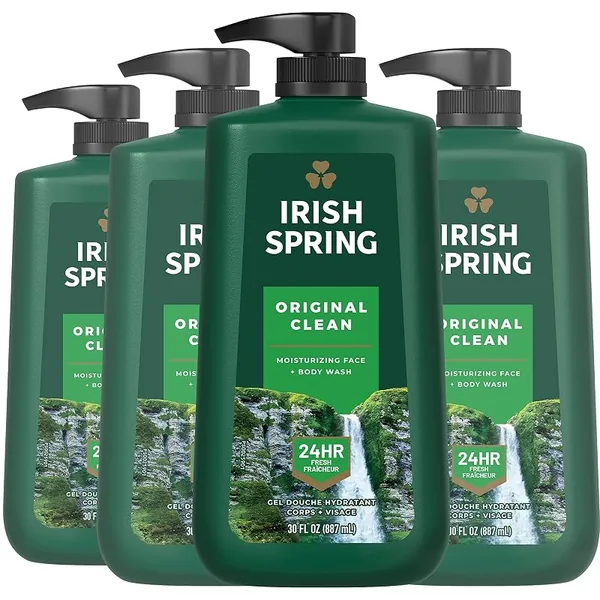 Irish Spring Original Clean Body Wash 30 fl oz, 4-Pack