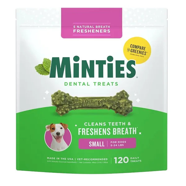 Minties Dental Chews for Dogs Small Breeds 5-25 lb 100ct