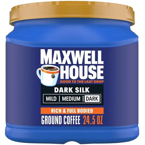 Maxwell House Dark Silk Dark Roast Ground Coffee 24.5oz