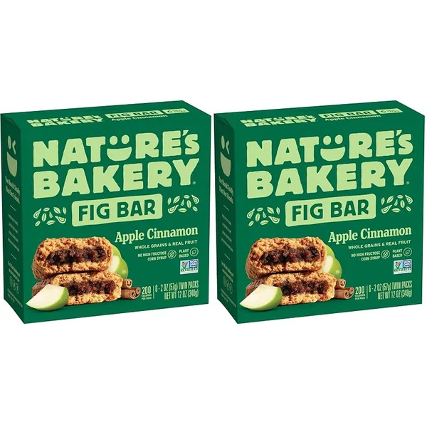 Nature's Bakery Apple Cinnamon Fig Bars 6ct, 2-Pack
