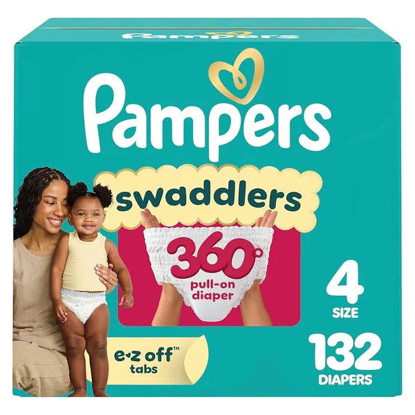 Pampers Swaddlers 360 Diapers Size 4 132ct