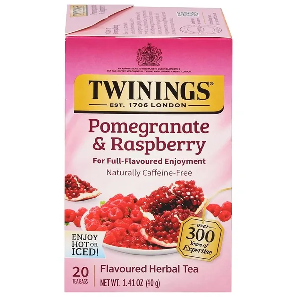 Twinings Pomegranate & Raspberry Herbal Tea 20ct