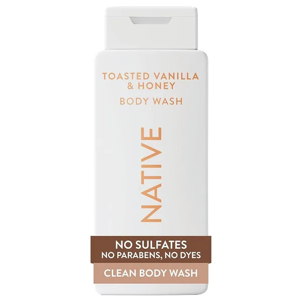 Native Body Wash Toasted Vanilla & Honey 18 fl oz, 6-Pack