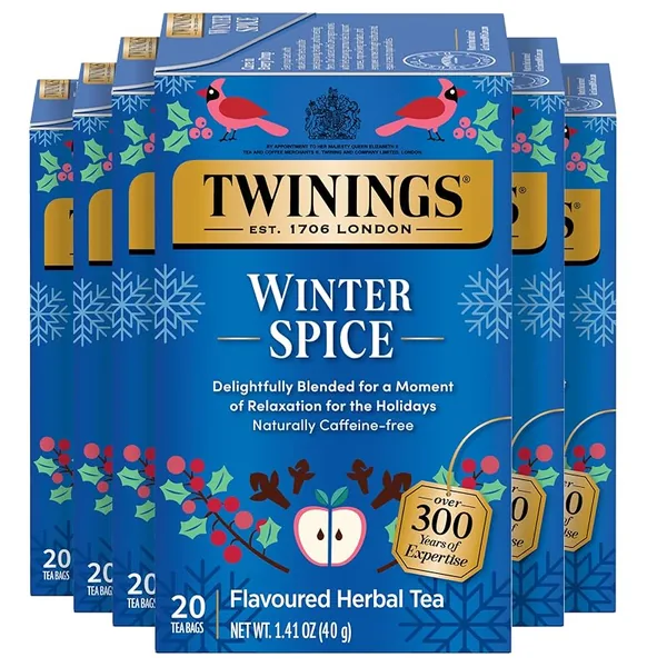 Twinings Winter Spice Herbal Tea 20ct, 6-Pack