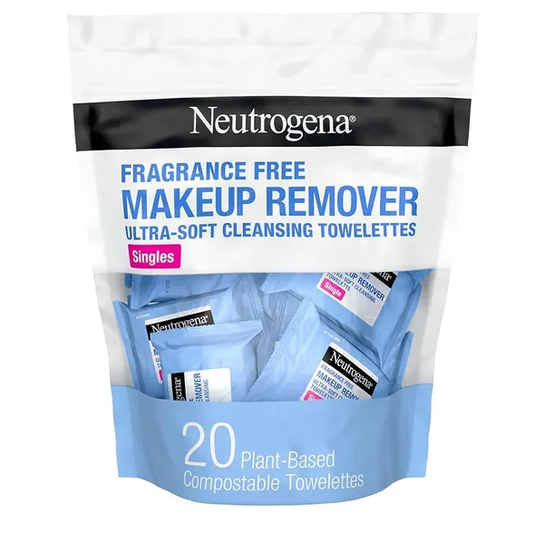 Neutrogena Fragrance-Free Makeup Remover Wipes Singles 20ct, 6-Pack